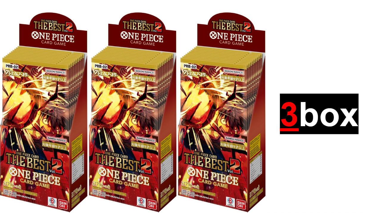 ONE PIECE Card Game Premium The Best vol.2 PRB02 3 Box Japan