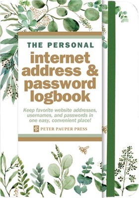 Eucalyptus Internet Address & Password Logbook (Address Book)