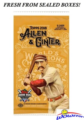 イチロー　topps 2018 パッチカード Allen & Ginter 2018 Topps Allen & Ginter Factory Sealed HOBBY PACK! Look