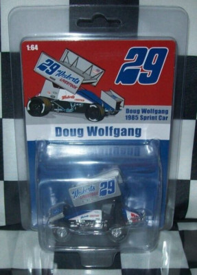 DOUG WOLFGANG #29 WEIKERT'S LIVESTOCK 1985 1/64 KNOCKOUT DIECAST SPRINT CAR