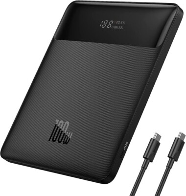 Baseus 100W PD Power Bank 20000mAh Fast Charging USB C External Battery Charger