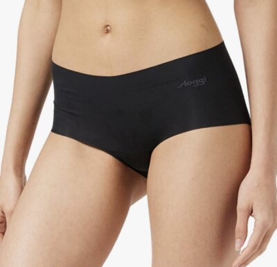 Sloggi 2 Pack Microfibre Short Briefs Black Womens Size Uk XL BRAND NEW UNBOXED