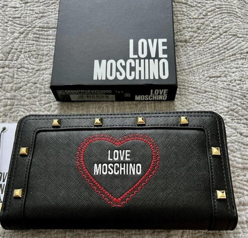 AUTHENTIC “LOVE MOSCHINO”WOMEN WALLET LEATHER W