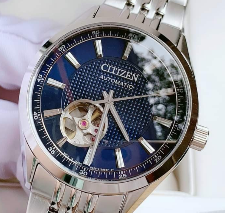Pre-owned Citizen Automatic Mechanical Men's Blue Dial Watch Nh9110-81l