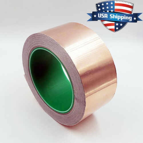 Copper Foil Tape - 2in x 82ft / 28yds / 25m  -  EMI Conductive Adhesive