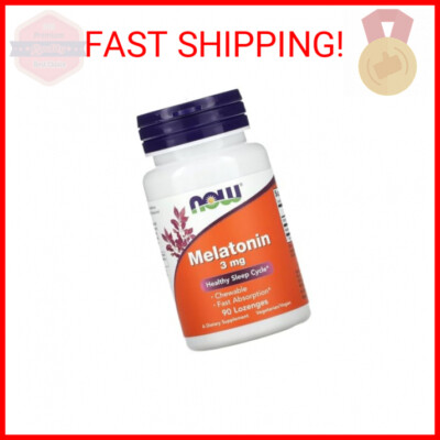 Melatonin 3 mg Chewable 90 Lozenges (Pack of 2)