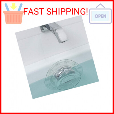 Gorilla Grip Bathtub Overflow Drain Cover, Adds Inches of Water for Deeper Warme