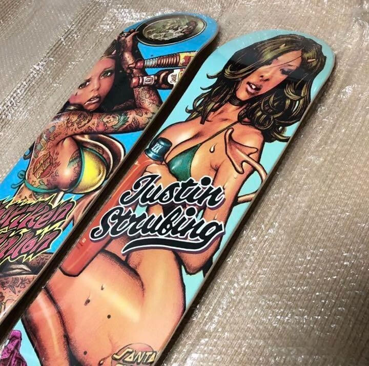 SANTA CRUZ × Rockin' Jelly Bean Rockin' Jelly Bean X Santa Cruz Skateboard Deck 4 Types of
