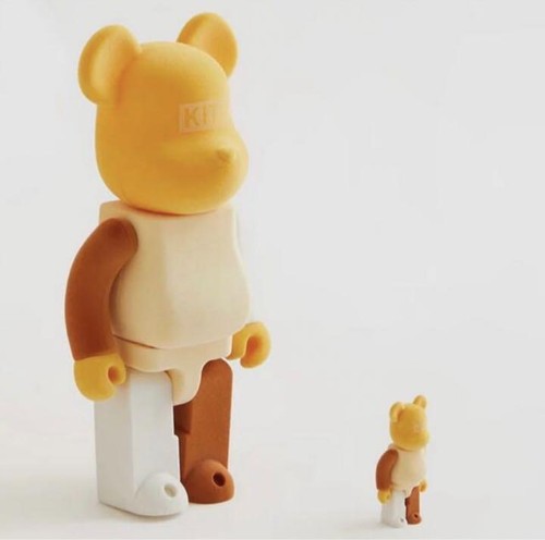 KITH×BE@RBRICK 100% 400% ベアブリック Blue Medicom Toy BE@RBRICK Bob Chrome Ver. 100% and 400% – Kith