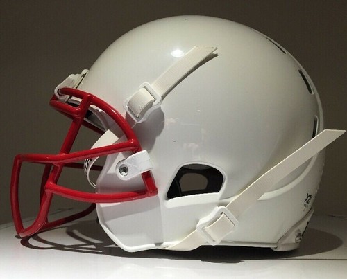 XENITH X2E YOUTH LARGE FOOTBALL HELMET WHITE RED FACE MASK NEW