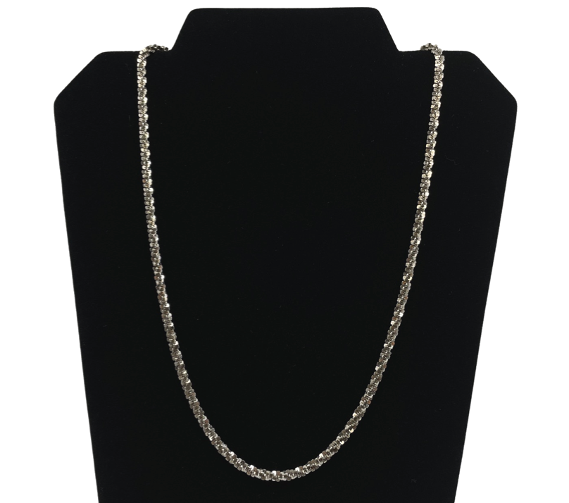 vintage◯Italy silver short necklace◯925 J8G Vintage 925 Italy KA1772 Sterling Silver 23