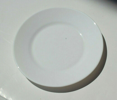 Arcoroc Restaurant 22530 White Round 7 1/2'' Side Plates Wide Rim  New  C1063