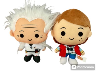 Back to the Future Doc Brown And Marty Plush Toys factory 7  Universal Studios
