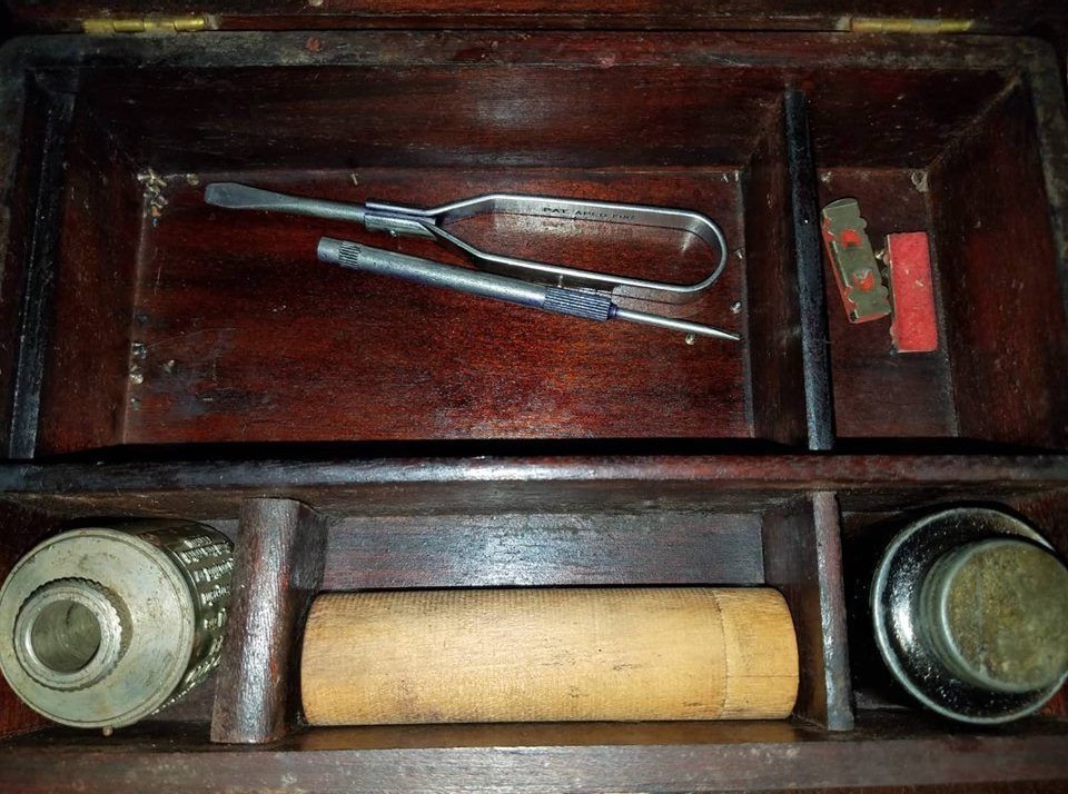 National Cash Register Supplies Box With rare items