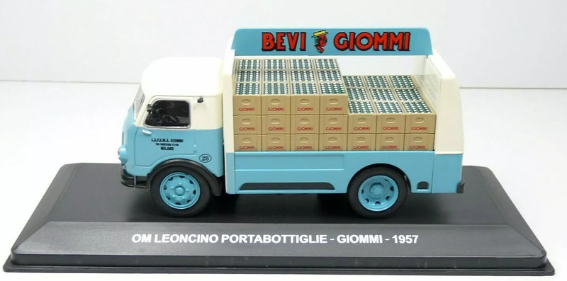 Om Leoncino Delivery Van Giommi 1957. Ixo 1/43.