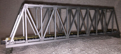 KATO N-gauge Truss Bridge: Silver - New in Box 23-043 with integral track piece