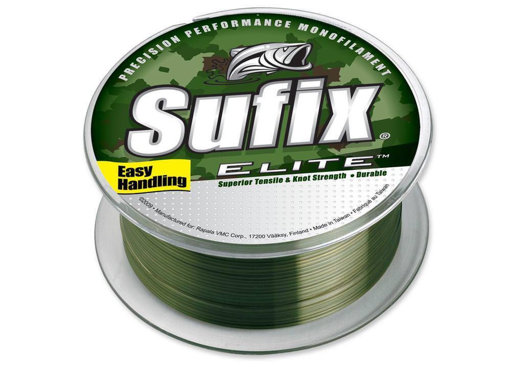 Sufix Elite Monofilament Camo 330 Yards - Green Monofilament