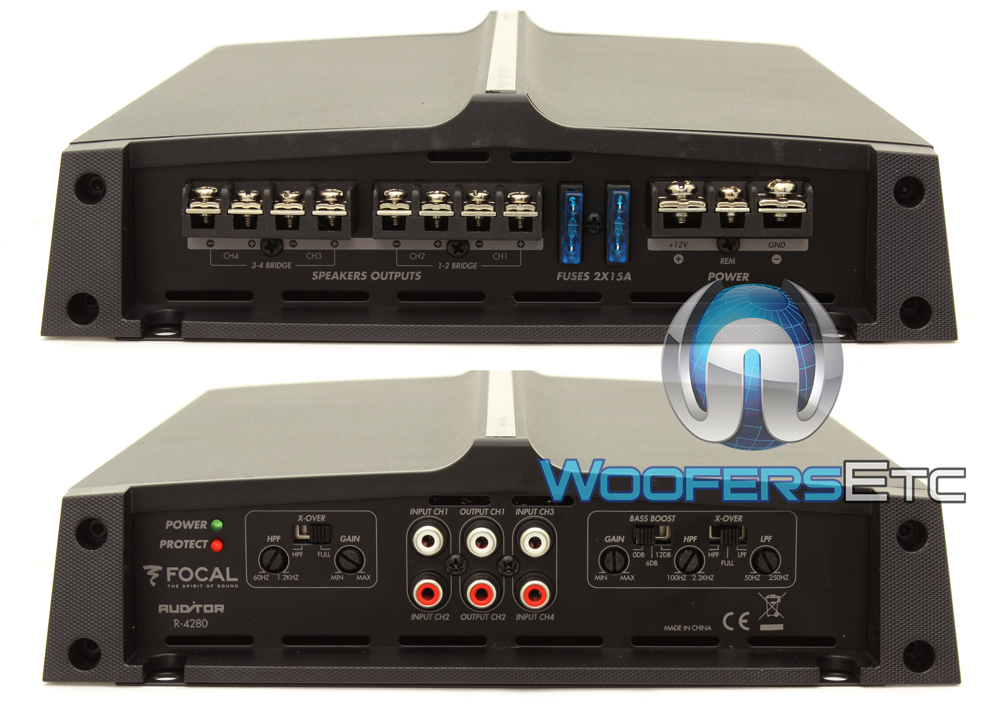 3pkg FOCAL R165S2 6.5" COMPONENT + R-690C 6X9" SPEAKERS + R4280 4-CHANNEL AMP