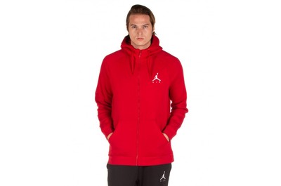 

Мужская худи Jordan Red/White Jumpman Air Fleece с молнией во всю длину (939998 687) - XL, Красный