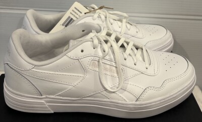 NEW!! Reebok Women's Club MEMT Bold White Sneaker Shoes, Size 6