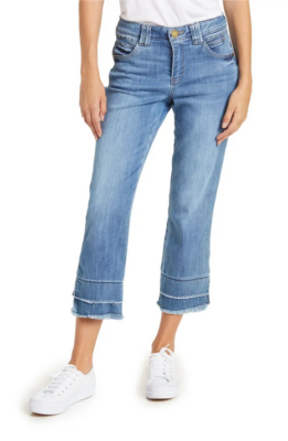 Democracy frayed deals hem jeans