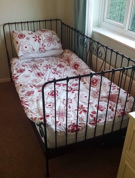 Single bed ikea wrought iron effect in Durham, County Durham