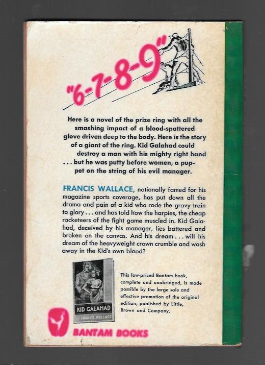 Kid Galahad by Francis Wallace 1st 1947 Bantam 133 FREE S/H