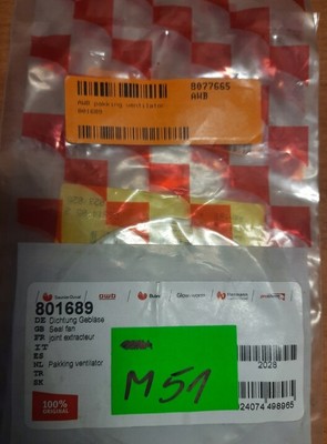 M51 Fan gasket Saunier Duval 801689 HRV /#T P00D 0441