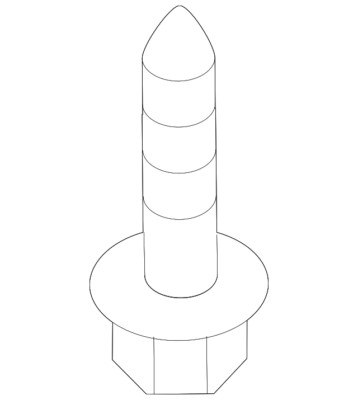 Genuine Volkswagen Suspension Cross-Member Mount Bolt N-107-854-01