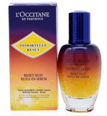 L'OCCITANE Immortelle Overnight Reset Oil-in-Serum 50ml/1.6oz NIB Unsealed