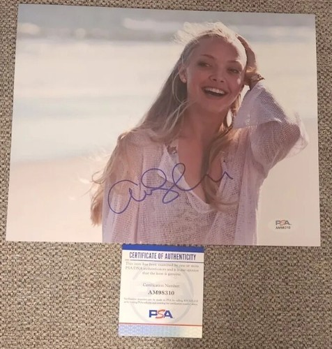 AMANDA SEYFRIED SIGNED 8X10 PHOTO MAMMA MIA SOPHIE PSA/DNA