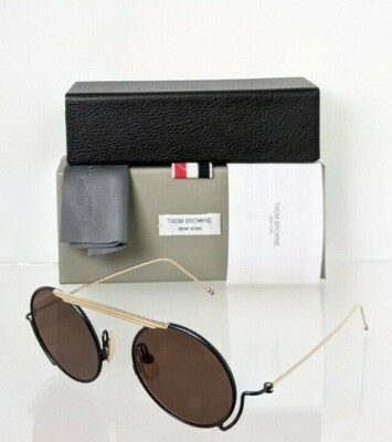 Pre-owned Dita Brand Authentic Thom Browne Sunglasses Tbs 111-03 Gold & Black Tb111 Frame