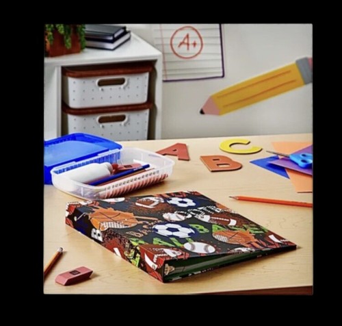 Pen + Gear 1" Fashion Paper 3-Ring Binder, Sports,175 Sheet Capacity,NEW