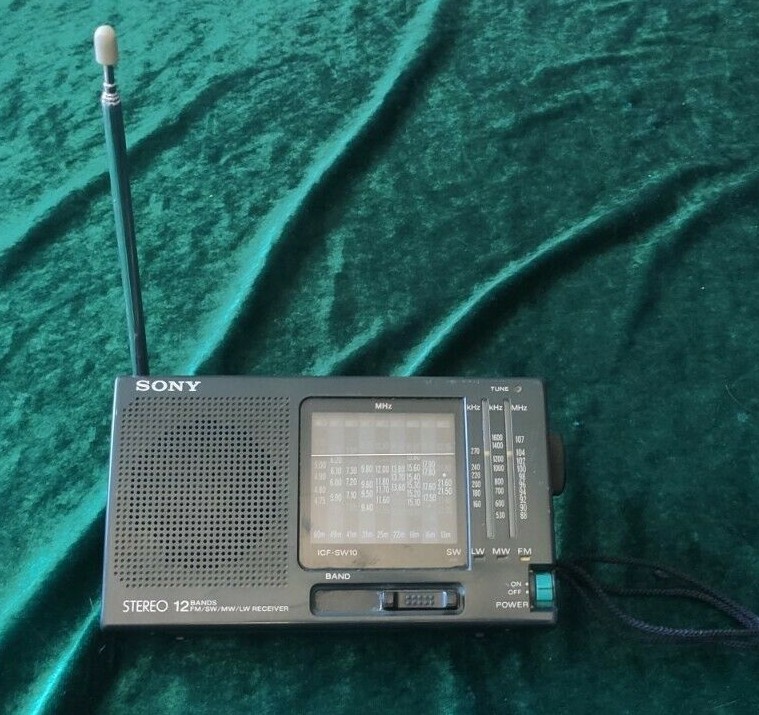 RARE VINTAGE Sony ICF SW 10 FM/MW/SW Stereo RADIO MADE IN