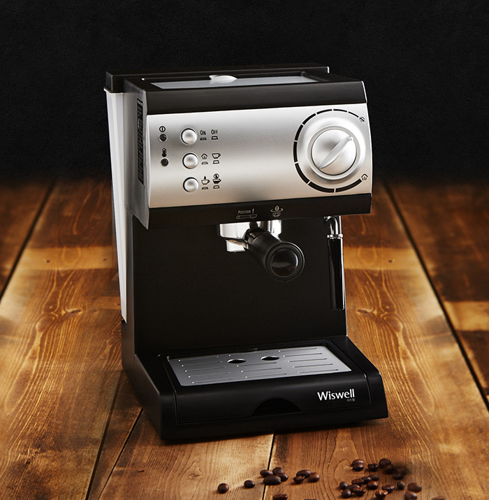 [Wiswell] Electric SemiAutomatic Espresso Machine Coffee Maker Latte