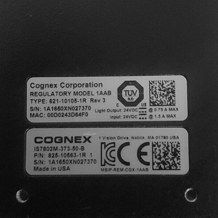 Cognex IS7802C-373-50 Color Cam + Cables In-Sight insight 7802C PatMax RedLine - Picture 11 of 11