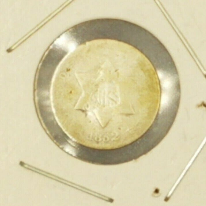 2 1852 3 Cent Silver Coins, Classics!