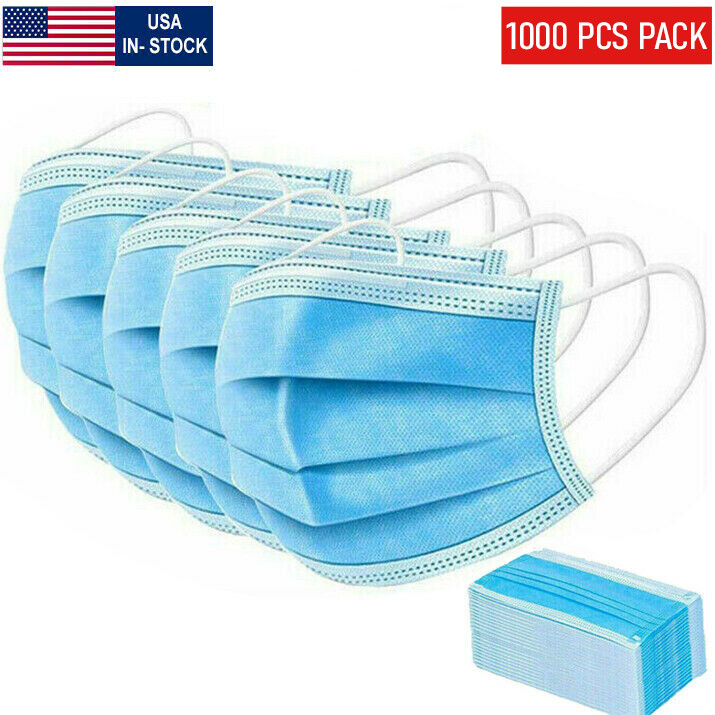 50/100/500 3 Ply Ear loop Face Mask Non Medical Surgical
