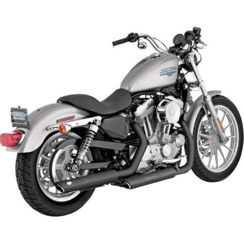 Vance & Hines Black Twin Slash Slip-On Mufflers Exhaust Vance & Hines Black Twin Slash Slip-On Mufflers Exhaust