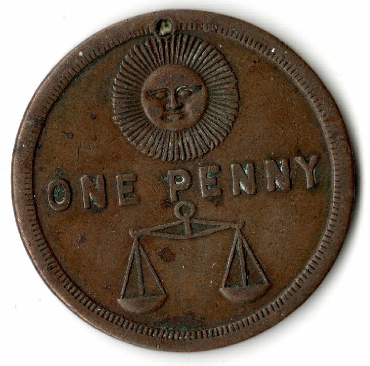 アイルランド・1ペニー銅貨☆1968年／未使用／ニワトリとヒヨコ／PCGS アイルランド・1ペニー銅貨☆1968年／未使用／ニワトリとヒヨコ