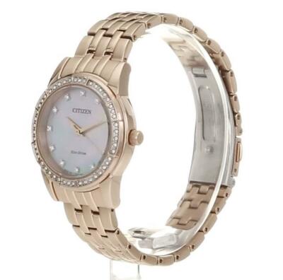 Pre-owned Citizen Em0773-54d Eco-drive Stainless Steel Bracelet Ladies' Watch