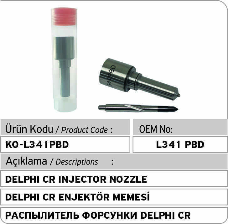 L341pbd Delphi Cr Injector Nozzle For Embr00301d