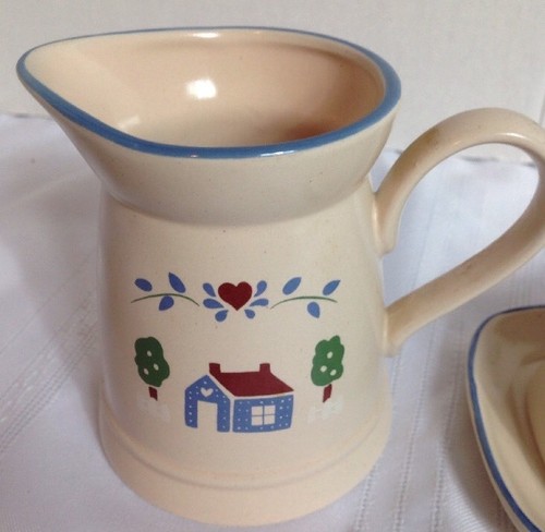 International Tableworks Habersham Country Creamer & Covered Butter Stoneware