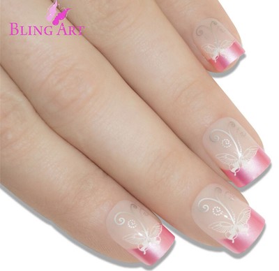 PINK NIB  Flutter & Fun  by Bling Art PINK