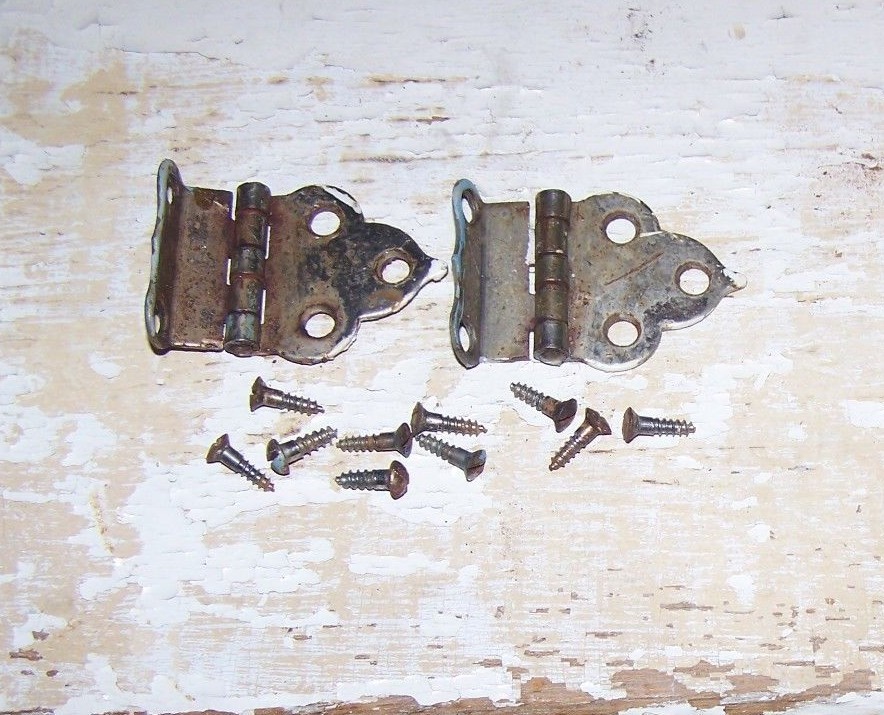 Vintage Hoosier (Boone) Bottom Door Hinges