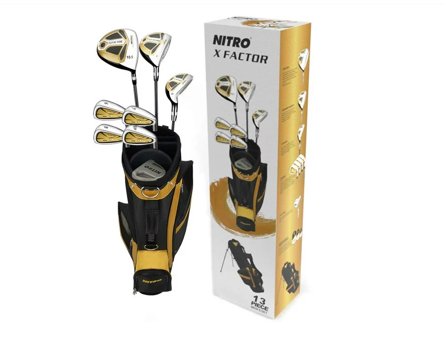 Nitro X Factor 13 Piece Golf Complete Set Men's, Left Handed