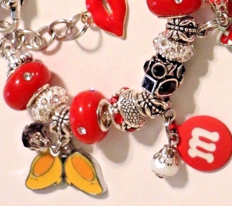 Minnie Mouse Disney Handmade European Charm Bracelet 7