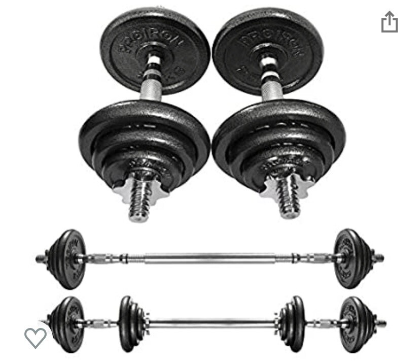 Free weights Dumbbell and barbell set 20kg in Maidenhead, Berkshire