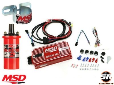 MSD 6AL Ignition Kit Digital Box 6425 Blaster 2 Coil 8202 Mounting Bracket 8213