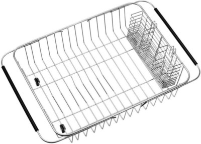 SANNO Dish Drying Rack with Stainless Steel Utensil Holder Large Dish Rack Drain